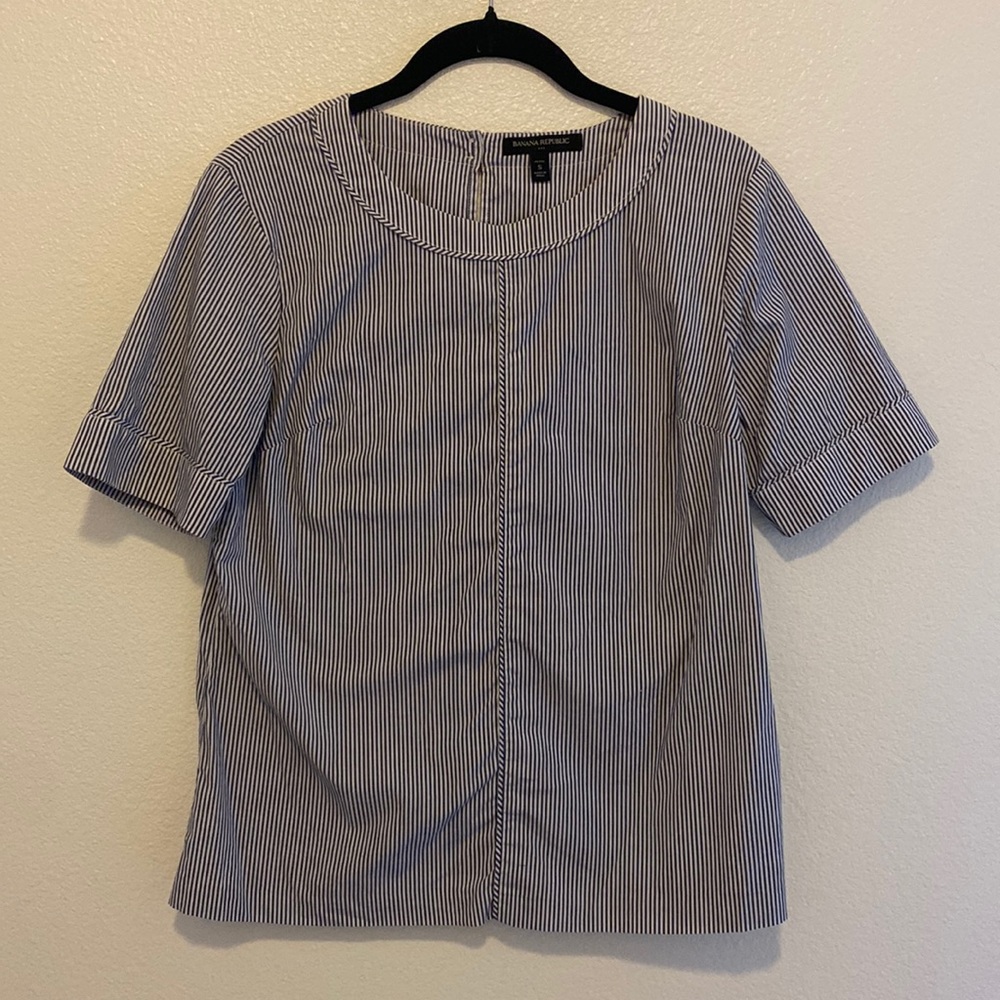 Banana Republic Striped Top- petite